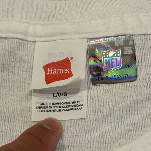 Vintage SEATTLE SEAHAWKS x Bud Light Promo Shirt White Size Large NEW RARE - Picture 3 of 4